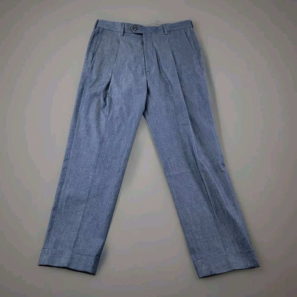 Todd Snyder Cotton Silk Denim Madison Suit Pants size 33 Indigo Blue NWT $248